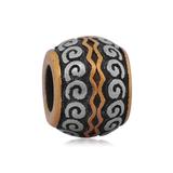 Stainless Steel Beads AA006I VNISTAR Two Tone Beads