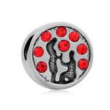 Stainless Steel Beads AA407-1 VNISTAR Heart & Family Beads