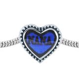 Stainless Steel Beads,high polished AA563-2 VNISTAR Heart & Family Beads