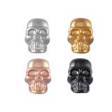 Steel 6mm Hole Skull Beads AA756 VNISTAR Stainless Steel European Beads