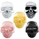 Stainless Steel Big Hole Skull Beads AA806 VNISTAR Steel Skull Beads