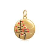 Gold Plated Sun Nature Charms AAT486G VNISTAR Link Charms