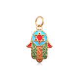 Gold Plated Fatima Charms AAT503G VNISTAR Link Charms