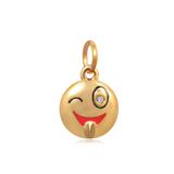 Gold Plated Emoji Charms AAT507G VNISTAR Link Charms