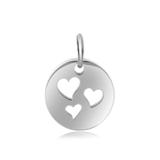 High Polished Heart Charms AAT529 VNISTAR Link Charms