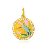 Gold Plated Bird Nature Charms AAT549G VNISTAR Link Charms