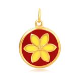 Gold Plated Enamel Flower Charms AAT555G-2 VNISTAR Link Charms