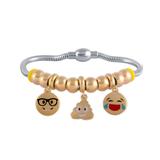 Stainless Steel Emoji Charms Bracelets B020G VNISTAR Bracelets