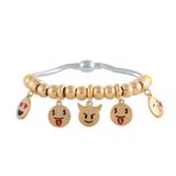 Stainless Steel Emoji Charms Bracelets B022G VNISTAR Emoji Steel Bracelets