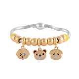 Stainless Steel Emoji Charms Bracelets B025G VNISTAR Emoji Steel Bracelets