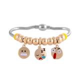 Stainless Steel Emoji Charms Bracelets B026G VNISTAR Emoji Steel Bracelets