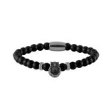 Stainless Steel OWL Beaded Bracelet B036 VNISTAR Steel Men's Bracelets