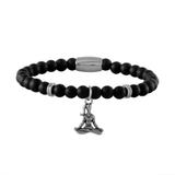 Stainless Steel Yoga Beaded Bracelet B042 VNISTAR Steel Beaded Bracelets