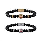 Stainless Steel Bracelets-6mm Agate Stone B086 VNISTAR Bracelets