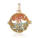 CZ Harmony Ball Locket Pendant CA239-2 VNISTAR Jewellery