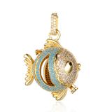 CZ Harmony Ball Locket Pendant CA240-2 VNISTAR Pendant