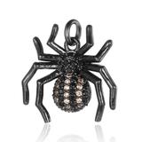 CZ Spider Pendant CA244-4 VNISTAR Metal Charms