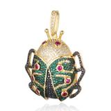 CZ Scarab Pendant CA246-2 VNISTAR Metal Charms