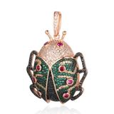 CZ Scarab Pendant CA246-3 VNISTAR Metal Charms