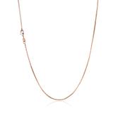 Basic Copper Chain Necklace Rose Gold Plated CA251-3 VNISTAR Jewellery