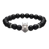 Helmet Copper Cubic Zirconia Beads Bracelet CB020 VNISTAR Men's Copper Zirconia Bracelets