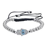 Hamsa Hand Copper Cubic Zirconia Bracelet CB047 VNISTAR Bracelets