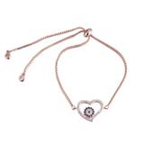 Heart Copper Cubic Zirconia Bracelet CB056 VNISTAR Bracelets