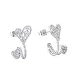 Copper Cubic Zircon Earring CE090-1 VNISTAR Cubic Zircon Earrings