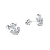 Copper Cubic Zircon Earring CE096-1 VNISTAR Cubic Zircon Earrings