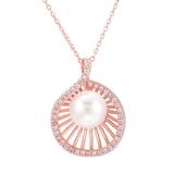 Copper Cubic Zircon Necklace CN124-2 VNISTAR Cubic Zircon Necklaces