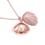 Copper Cubic Zircon Necklace CN134-2 VNISTAR Cubic Zircon Necklaces