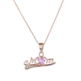 Copper Cubic Zircon Necklace CN145-2 VNISTAR Cubic Zircon Necklaces