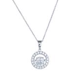 Copper Cubic Zircon Necklace CN155 VNISTAR Cubic Zircon Necklaces