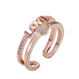 Coper Cubic Zirconia Ring CR022-8 VNISTAR Rings