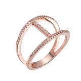 Coper Cubic Zirconia Ring CR082 VNISTAR Copper Cubic Zirconia Rings