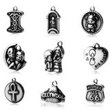 50pcs/lot Stainless Steel Charms 200+ Mix Designs MC002 VNISTAR MIX Designs