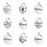 50pcs/lot Stainless Steel Charms 200+ Mix Designs MC004 VNISTAR Metal Charms
