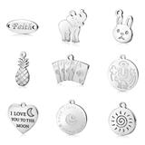 100pcs/lot Stainless Steel Charms 200+ Mix Designs MC006 VNISTAR MIX Designs