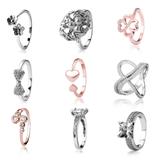 50pcs/lot Cubic Zirconia Rings 50+ Mix Designs and Sizes MC010 VNISTAR MIX Designs