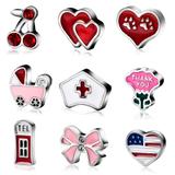 100pcs/lot Zinc Alloy Locket Pendant Charms 100 Mix Designs MC011 VNISTAR Metal Charms