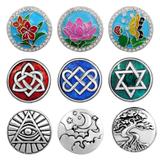 50pcs/bag Mix Designs Snap Button Charms MC013 VNISTAR MIX Designs
