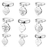 20pcs/bag Mix Designs Stainless Steel Charm Rings MC017 VNISTAR MIX Designs