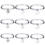 20pcs/bag Mix Designs Stainless Steel Charm Bangles MC019 VNISTAR MIX Designs