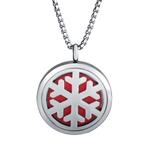 Stainless Steel 30mm Essential Oil Diffuser Necklace with 8 mix Pads N131 VNISTAR Steel Essential Oil Difusser Necklace