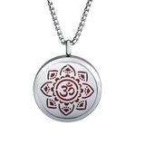 Stainless Steel 30mm Essential Oil Diffuser Necklace with 8 mix Pads N162 VNISTAR Jewellery