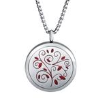 Stainless Steel 30mm Essential Oil Diffuser Necklace with 8 mix Pads N178 VNISTAR Jewellery