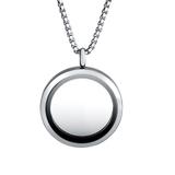 Stainless Steel 30mm Floating Locket Pendant N181-2 VNISTAR Jewellery