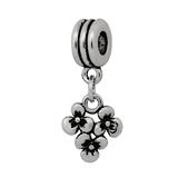 Alloy Flowers European Dangle Beads PBD050 VNISTAR Alloy European Beads