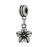 Alloy Flowers European Dangle Beads PBD052 VNISTAR Alloy European Beads