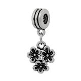 Alloy Flowers European Dangle Beads PBD057 VNISTAR Alloy European Beads